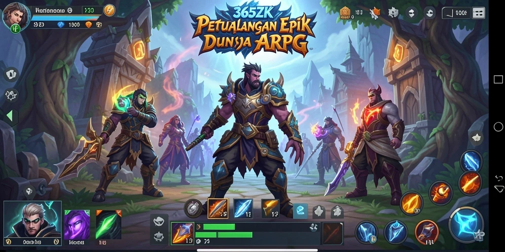Tampilan gameplay 365ZK dengan grafis menakjubkan dan aksi seru.