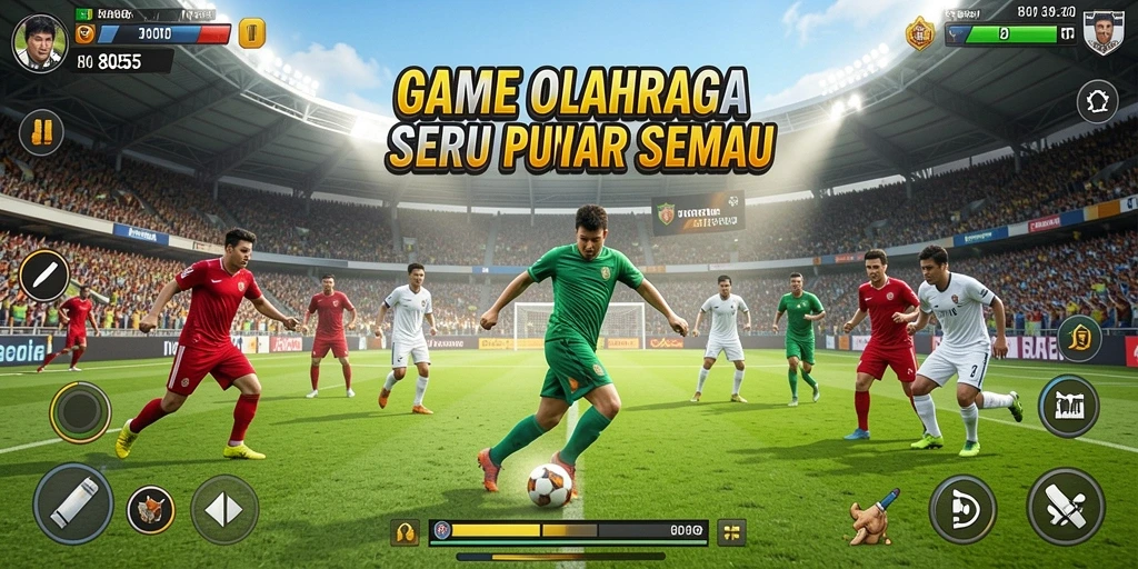 Tampilan gameplay 8055 yang seru dan mendebarkan.