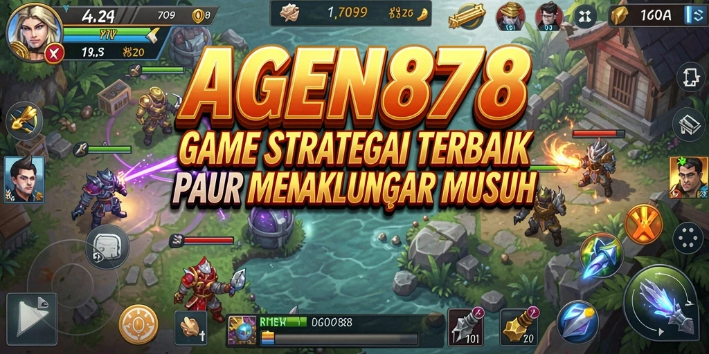 Tangkapan layar AGEN878 menampilkan pertempuran strategi yang mendebarkan.