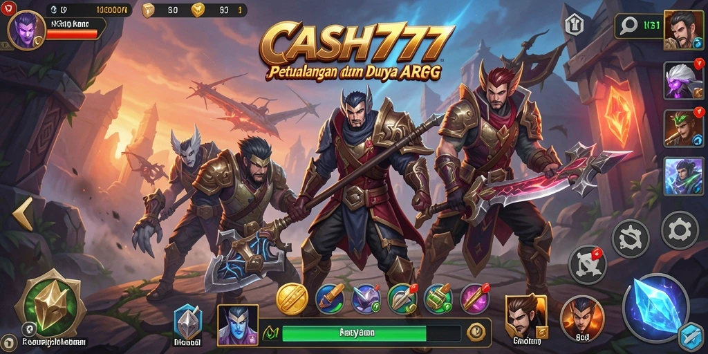 Tampilan gameplay seru dalam dunia fantasi ARPG CASH777.