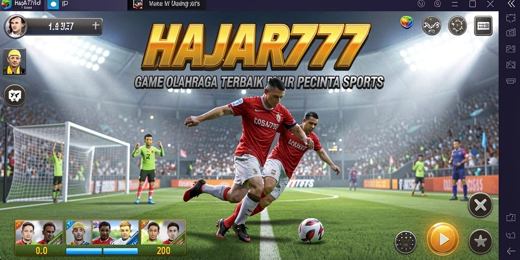 Tampilan gameplay seru dan interaktif dari HAJAR777.