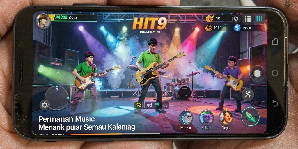 Tampilan gameplay yang seru dan interaktif dalam HIT9.