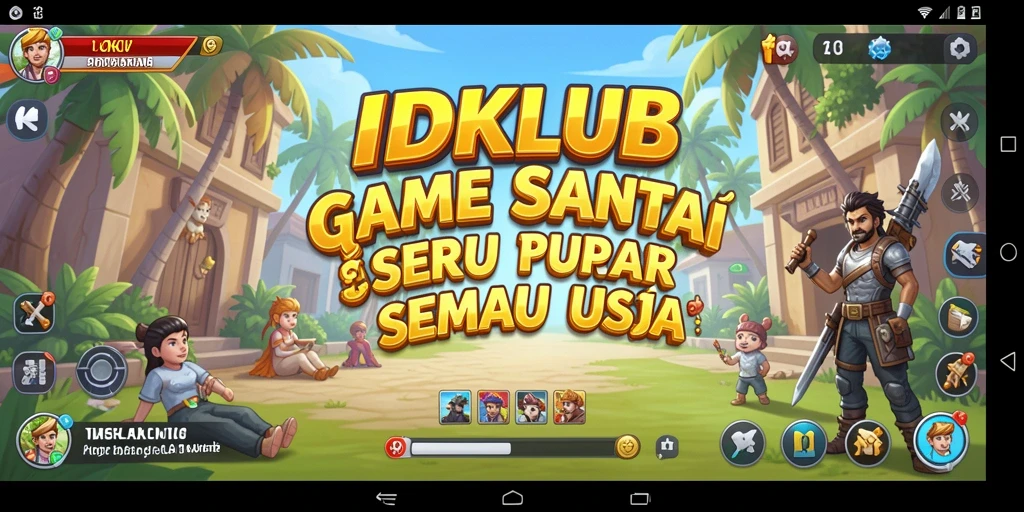 Tangkapan layar menunjukkan keseruan gameplay <strong>IDKLUB</strong> dengan elemen berwarna-warni yang menarik.