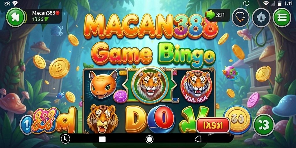 Screenshot utama <strong>MACAN388</strong> menunjukkan keseruan permainan Bingo.