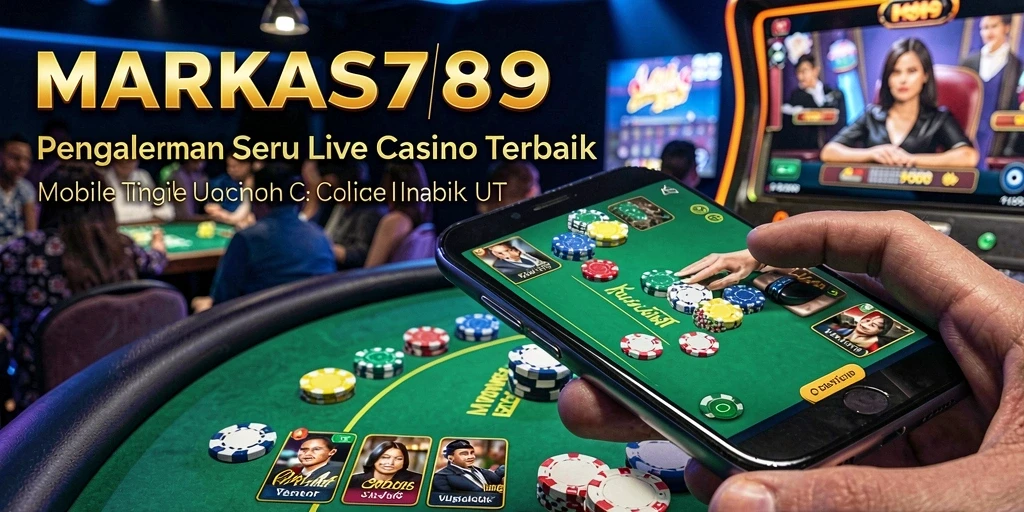 Tampilan menarik dari gameplay Live Casino MARKAS789 di perangkat mobile.