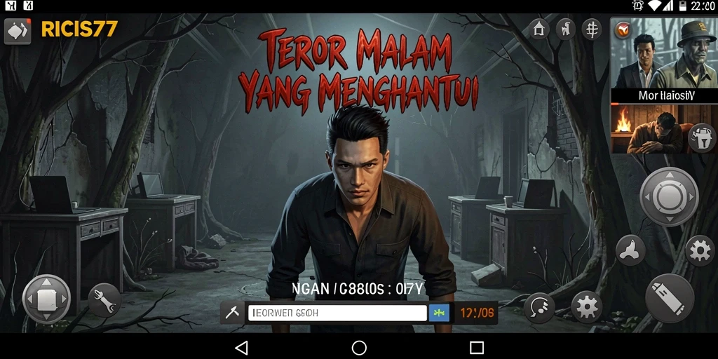 Screenshot RICIS77 menampilkan suasana Horror yang menghantui.