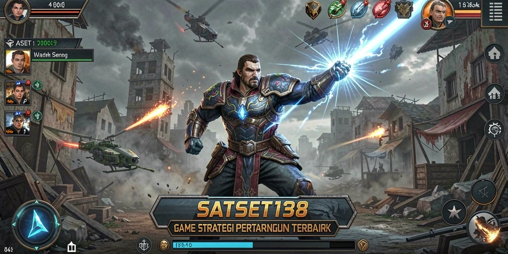 Tampilan gameplay menarik dari SATSET138 dengan aksi pertempuran yang seru.