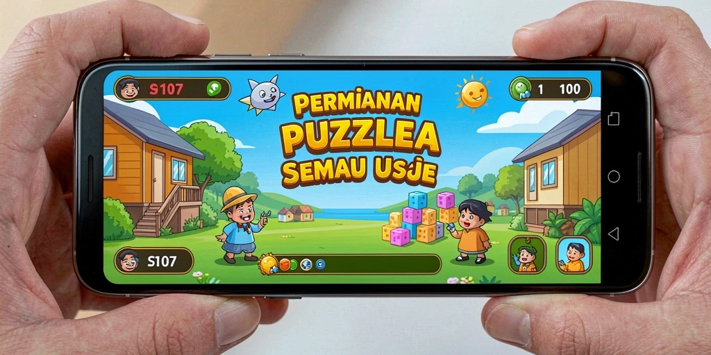 Screenshot gameplay SD107 menampilkan tantangan Puzzle yang menarik.
