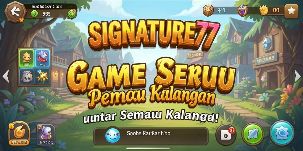 Screenshot gameplay SIGNATURE77 menampilkan aksi manajemen karakter yang menarik.